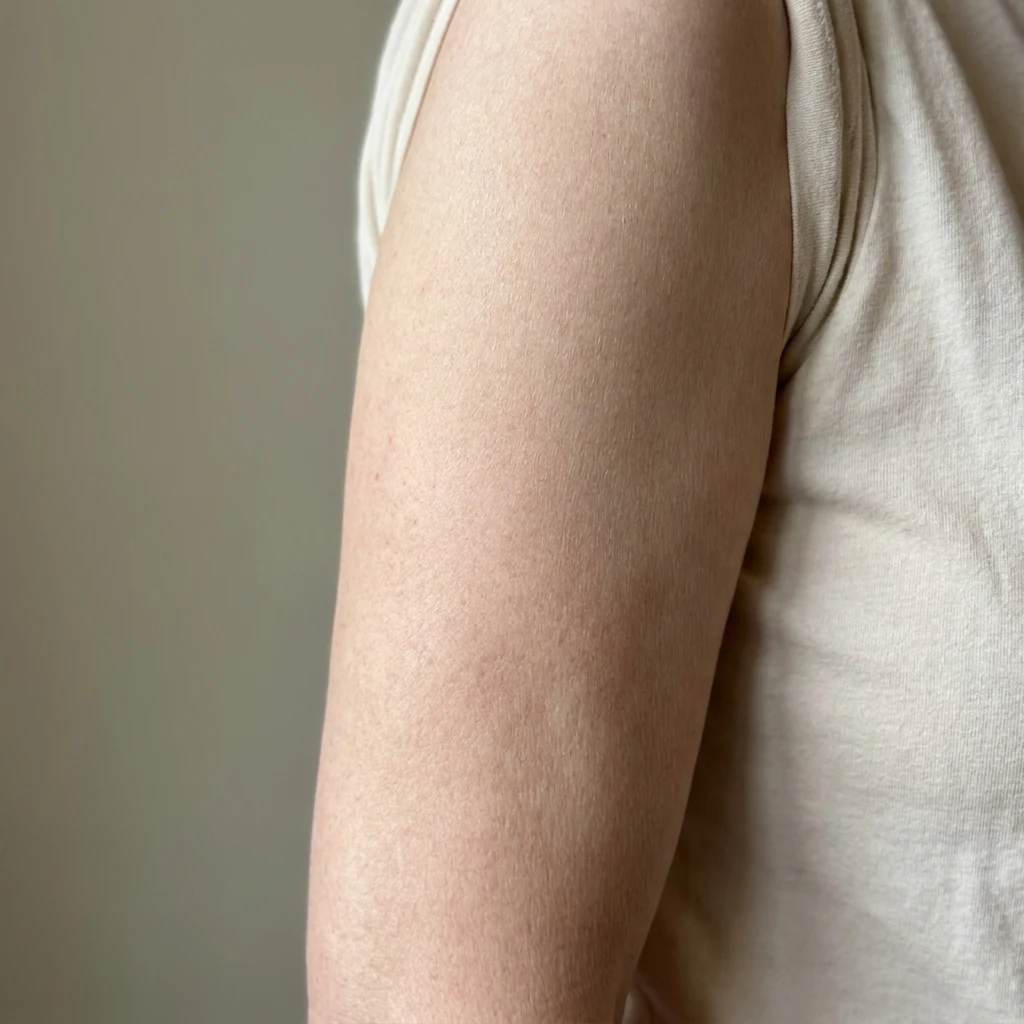 Sharon's upper arm — day 30