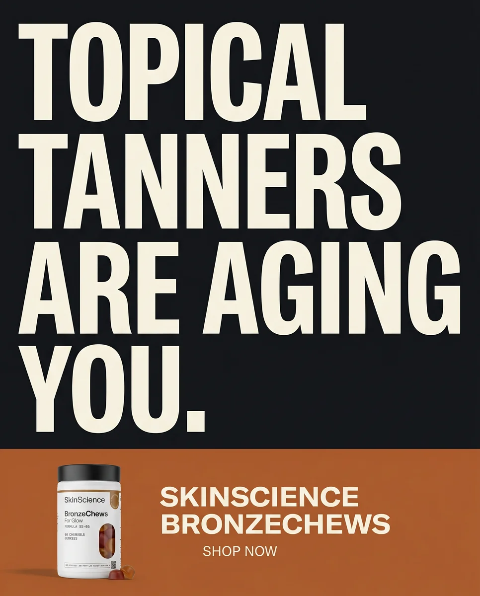 BronzeChews sunless tan — ad 3