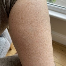 Maria's calf — deeper tan