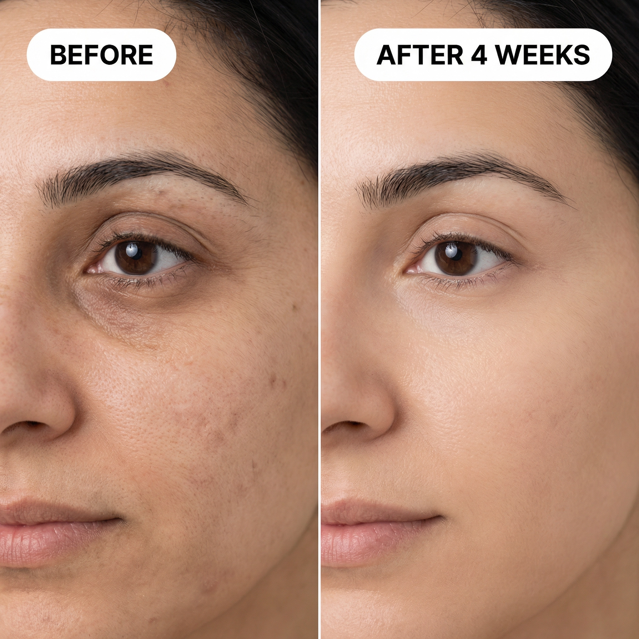 a woman's face with wrinkles