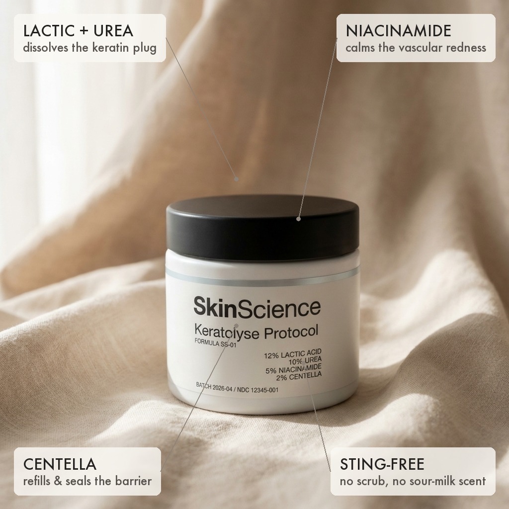 Keratolyse Protocol — the four fixes mapped onto the product